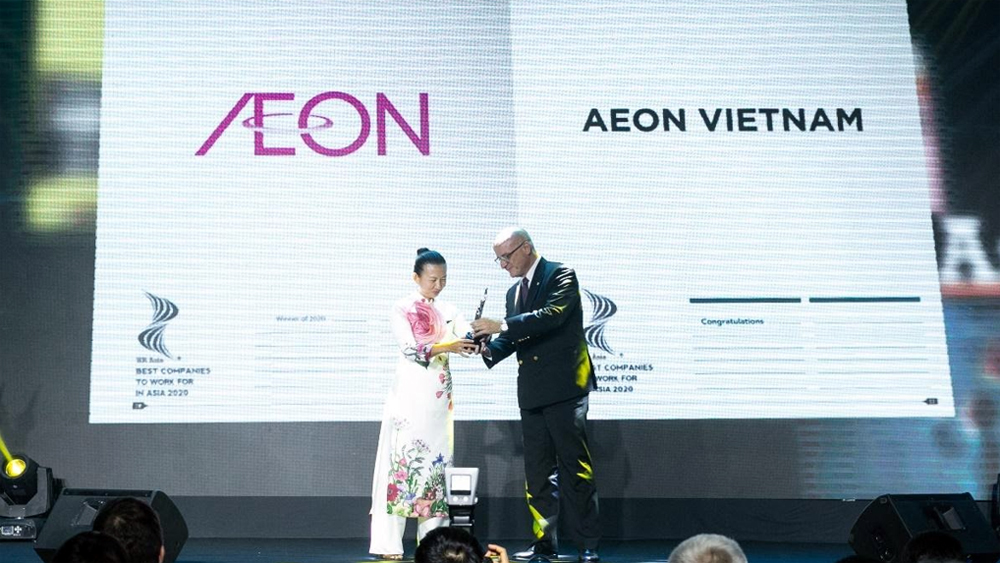 AEON Việt Nam hai năm liên tiếp đạt giải “Nơi làm việc tốt nhất châu Á”