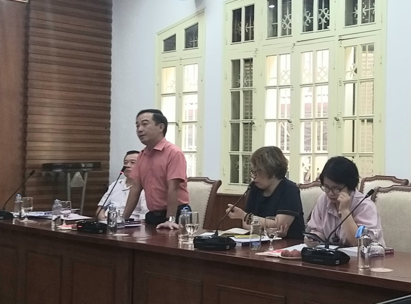 Đại diện Nhà xuất bản Giáo dục Việt Nam cũng chia sẻ những ý kiến cho công tác tổ chức cuộc thi Đại sứ Văn hóa đọc năm 2020