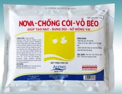 Sản phẩm Nova - Chống còi - Vỗ béo trên thị trường