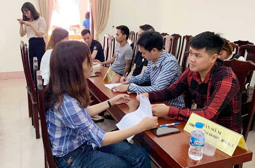 Hoạt động tuyển dụng tại Phiên giao dịch việc làm huyện Mê Linh năm 2020