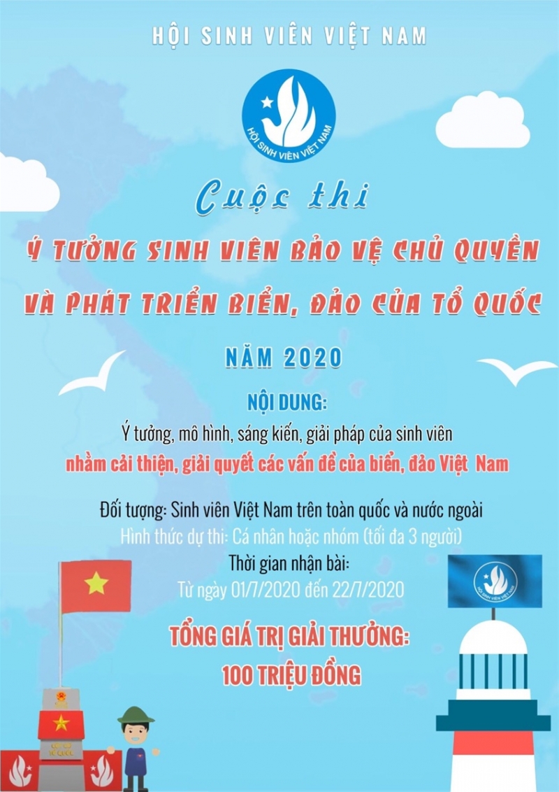 Cuộc thi “Ý tưởng sinh viên bảo vệ chủ quyền và phát triển biển, đảo của Tổ quốc