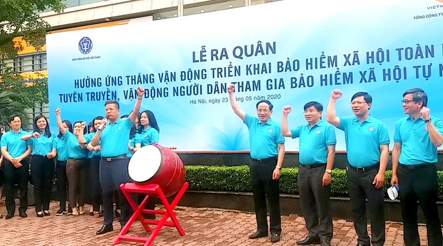 Lễ ra quân hưởng ứng Tháng vận động triển khai BHXH toàn dân - Tuyên truyền, vận động người dân tham gia BHXH tự nguyện” trên toàn quốc