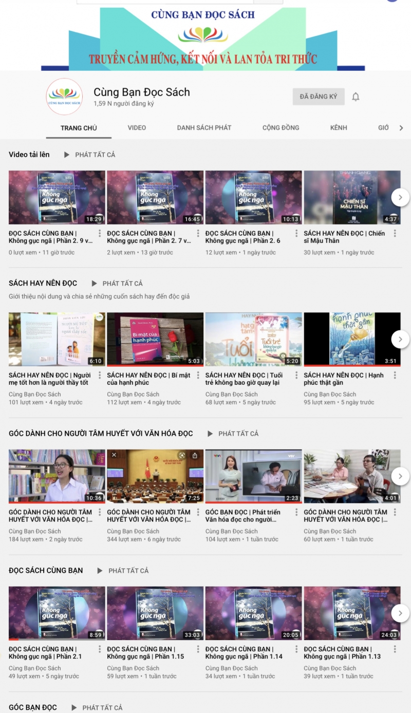 Bạn đồng hành với những người yêu văn hóa đọc và người khiếm thị