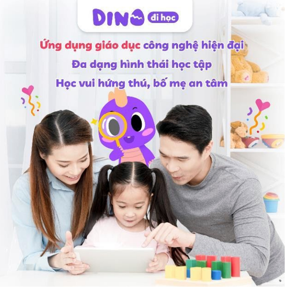 Ra mắt ứng dụng “Dino đi học” dành cho lứa tuổi 4 - 6