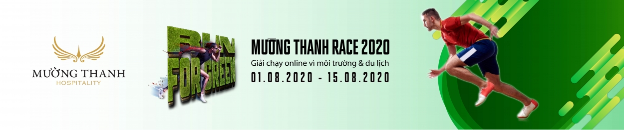 Giải chạy online vì môi trường Mường Thanh Race 2020 - Run For Green