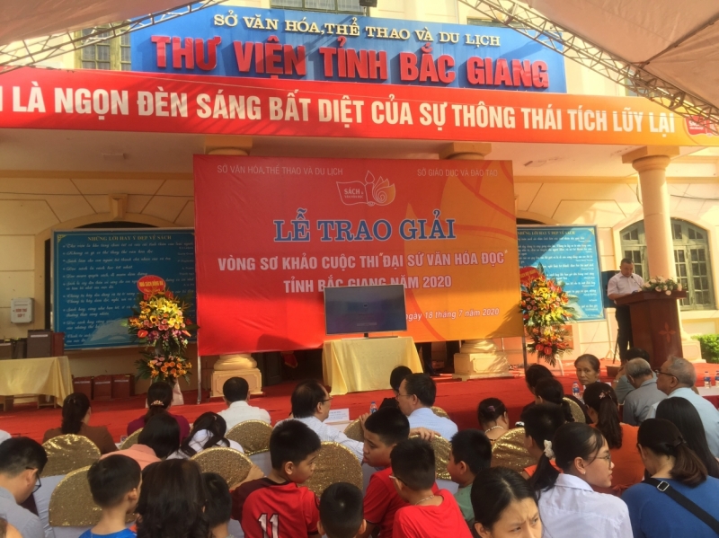 Tổng kết và trao giải vòng sơ khảo “Đại sứ Văn hóa đọc” tỉnh Bắc Giang năm 2020