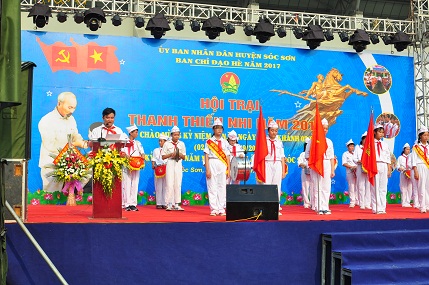 Nhiều hoạt động hấp dẫn trong Trại hè thanh thiếu nhi huyện Sóc Sơn