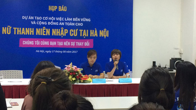 Tạo cơ hội việc làm cho nữ thanh niên nhập cư tại Hà Nội