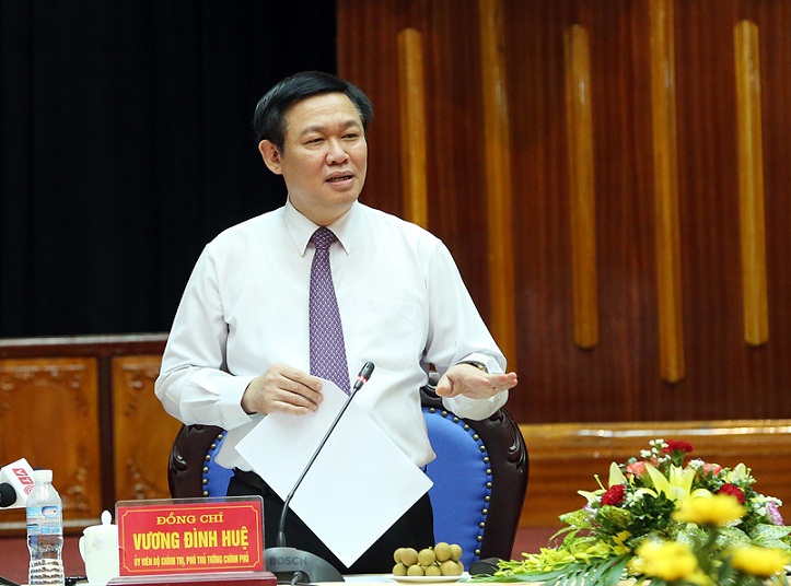 Phó Thủ tướng Vương Đình Huệ làm việc tại Hòa Bình
