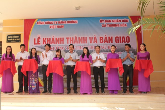 Vietnam Airlines xây trường học gần 5 tỷ đồng cho học sinh vùng cao Quảng Bình