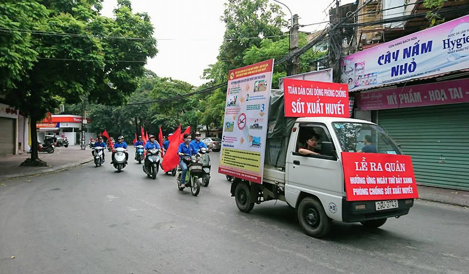 Hơn 17 nghìn đoàn viên thanh niên của Hà Nội đồng loạt ra quân phòng chống SXH