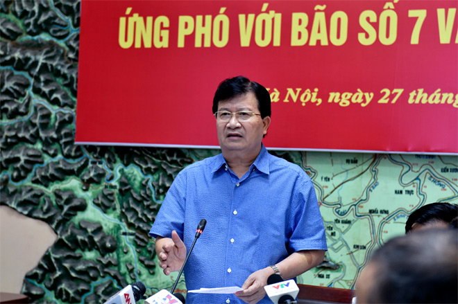 Phó Thủ tướng Trịnh Đình Dũng: Không chủ quan khi ứng phó với bão số 7