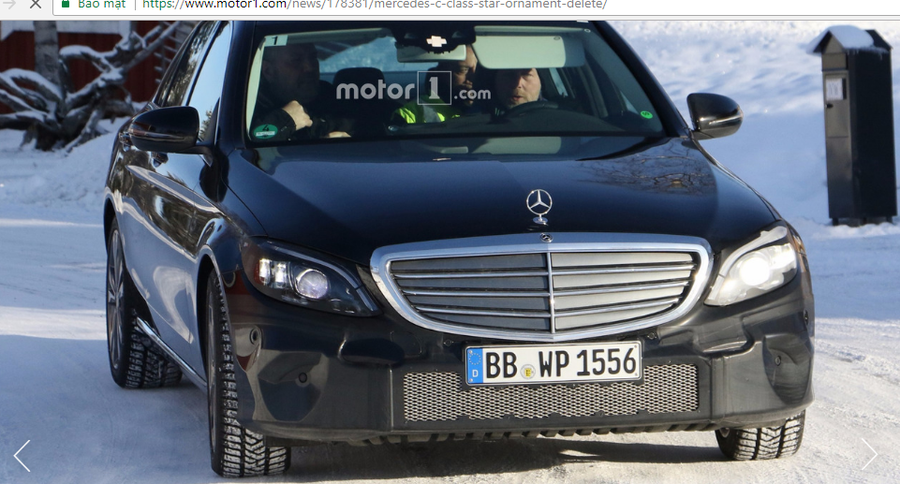 Mercedes-Benz C-Class 2018 sẽ xóa bỏ biểu tượng ngôi sao ba cánh trên nắp ca-pô