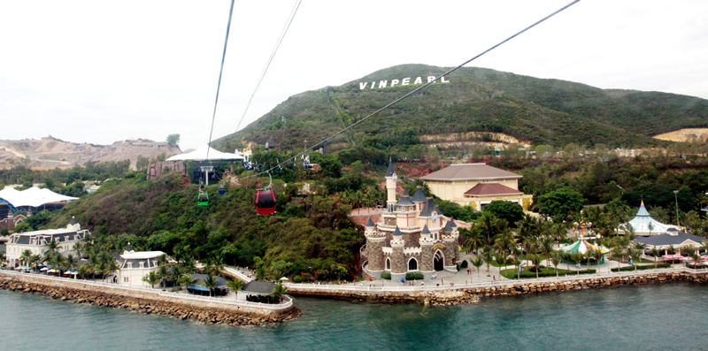 Vinpearl Land Nha Trang nhìn từ trên cao