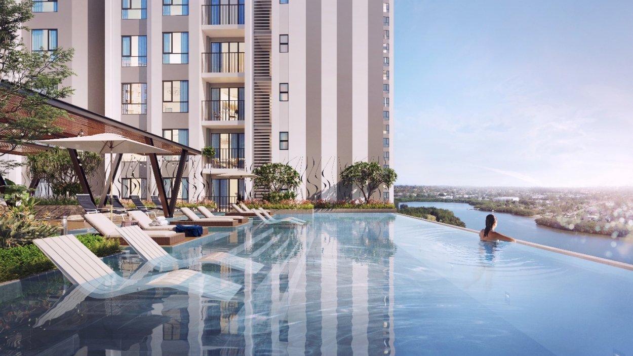 Chuẩn mực sống đẳng cấp tại phân khu Diamond Riverside được thể hiện qua các tiện ích hiện đại được bố trí trong toàn khu tạo nên không gian cảnh quan ấn tượng.