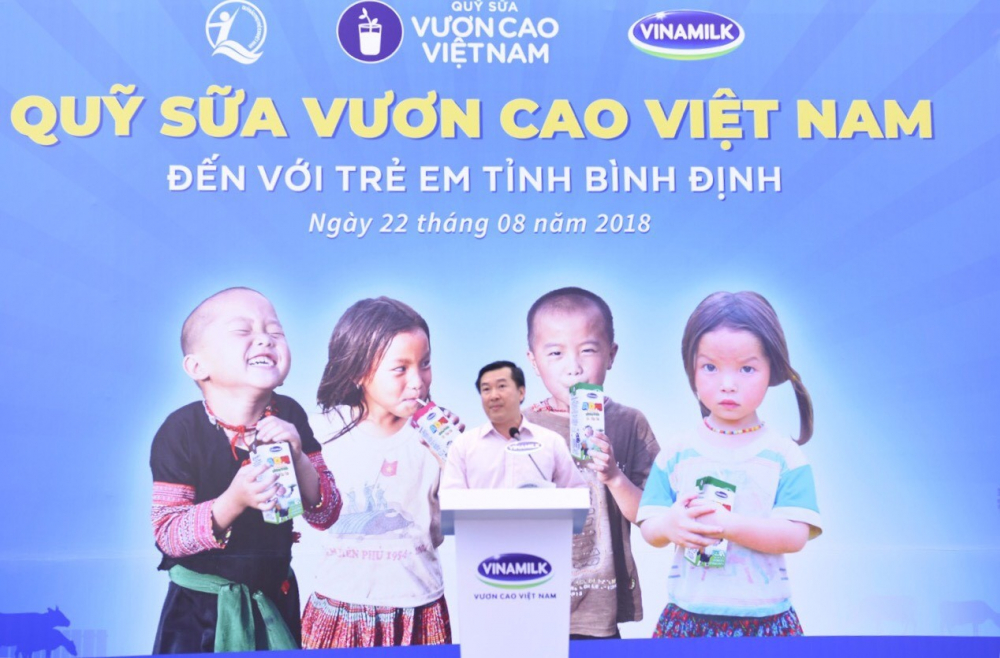 Ông Đỗ Thanh Tuấn – Giám đốc Đối ngoại Vinamilk phát biểu tại sự kiện.