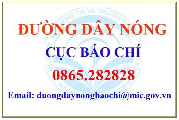 Cục Báo chí thiết lập đường dây nóng