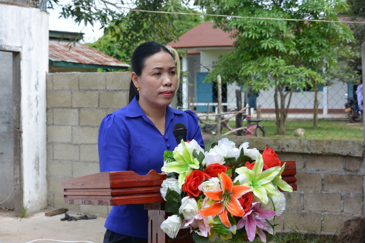 Đồng chí Soumaly Thammavong, Bí thư Thành đoàn Viêng Chăn cảm ơn đoàn tình nguyện Việt Nam