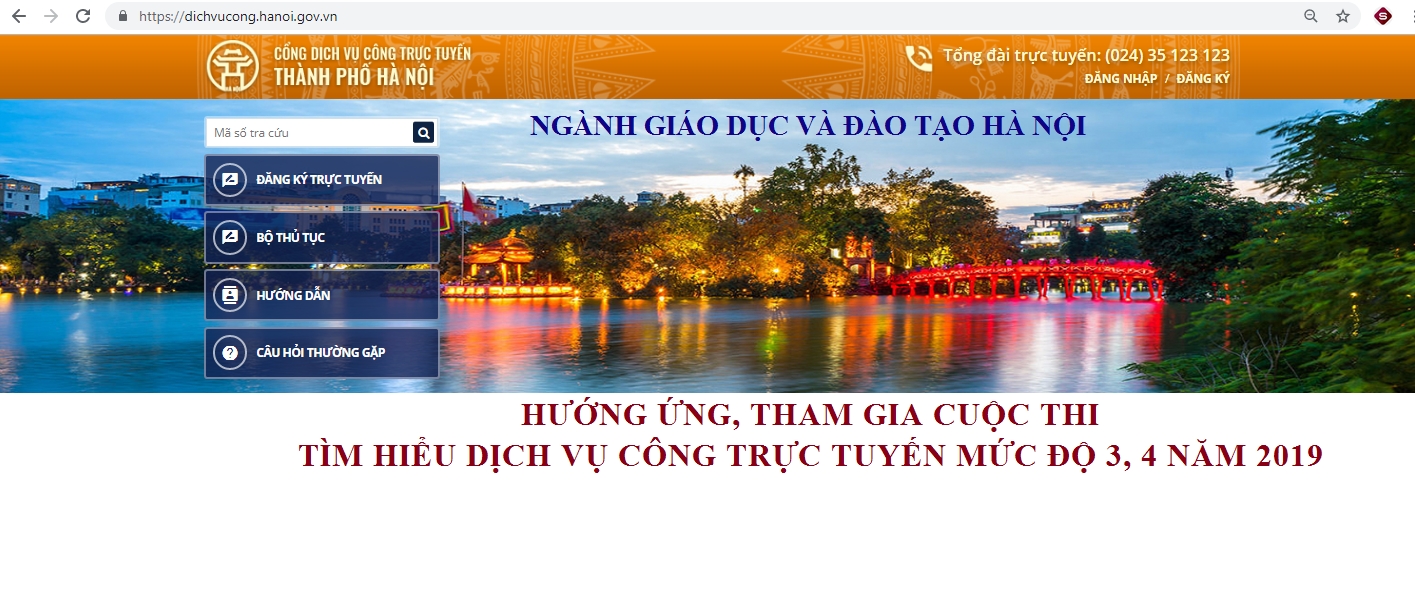 Sở GD - ĐT Hà Nội triển khai cuộc thi “Tìm hiểu Dịch vụ công trực tuyến”