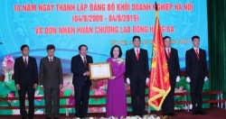 Đảng ủy Khối Doanh nghiệp Hà Nội đón nhận Huân chương Lao động hạng Ba