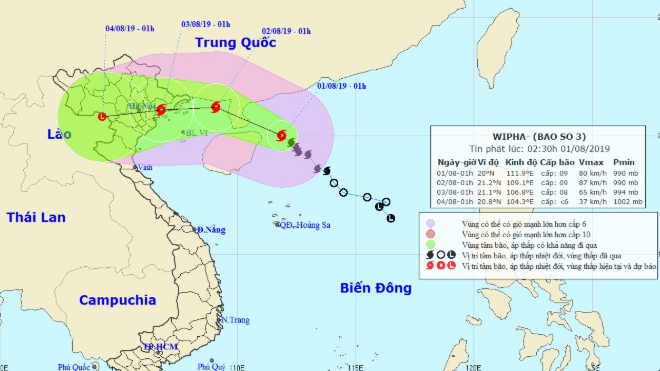 Bão số 3 đi vào khu vực Quảng Ninh-Hải Phòng, suy yếu thành áp thấp nhiệt đới