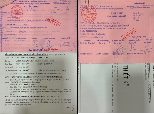 Công ty Kim Oanh đứng ra môi giới lô đất công, còn Công ty Thuận Lợi đứng ra thu tiền giữ chân xây nhà của khách hàng thế nhưng giờ tráo trở khách hàng tự thuê đơn vị xây không qua Chủ đầu tư.