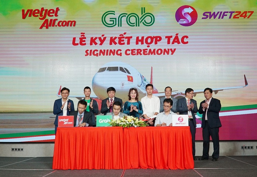 Hợp tác 3 bên: Swift247, Grab và Vietjet sẽ kết nối các phương tiện vận chuyển hàng không với đường bộ trong dịch vụ giao hàng