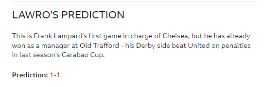 Chuyên gia Mark Lawrenson dự đoán kết quả trận MU vs Chelsea (22h30 ngày 11/8, vòng 1 Ngoại hạng Anh 2019/20)