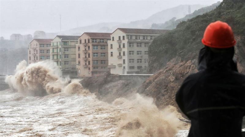 Theo dự đoán, Lekima sẽ di chuyển đến tỉnh Sơn Đông, Trung Quốc vào Chủ nhật (Ảnh: AFP)