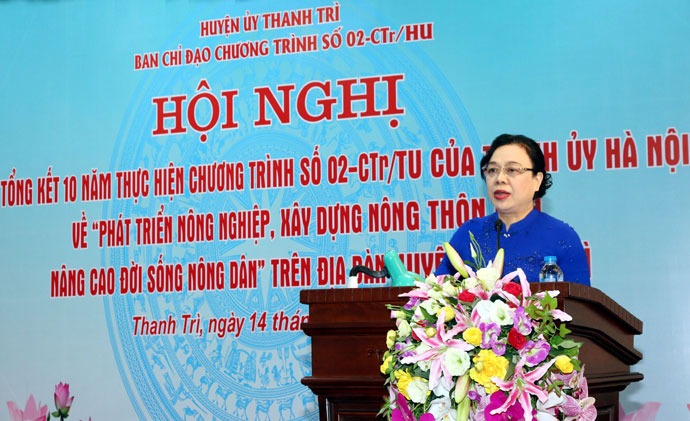 Thanh Trì xây dựng nông thôn mới tiệm cận với các tiêu chí trở thành quận