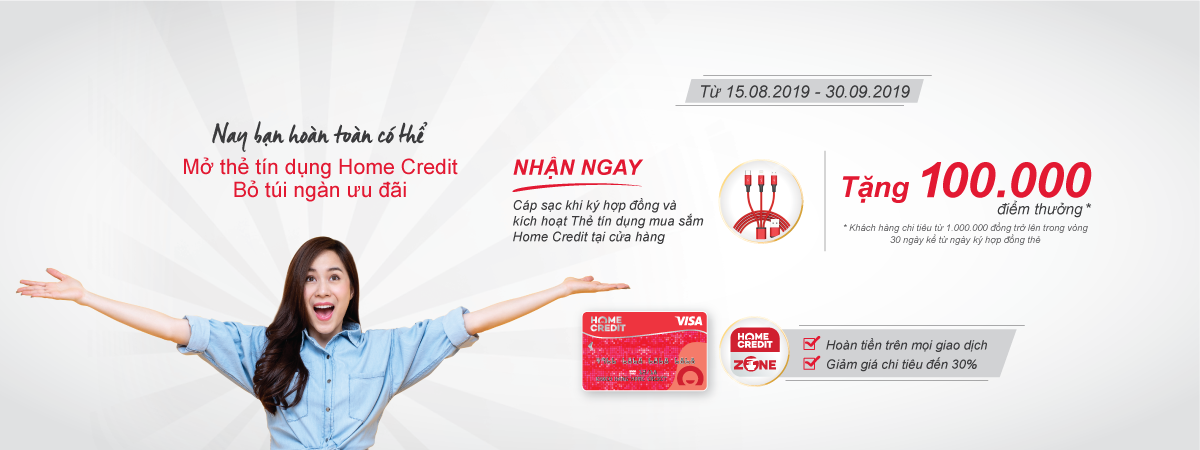 Home Credit tung nhiều chương trình hấp dẫn cho thẻ tín dụng