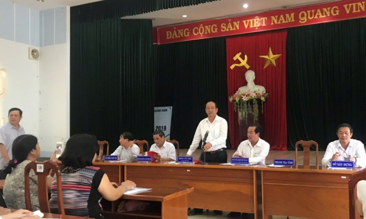 Lãnh đạo UBND tỉnh Quảng Nam đối thoại với người dân dân mua đất tại các dự án của Công ty Bách Đạt An
