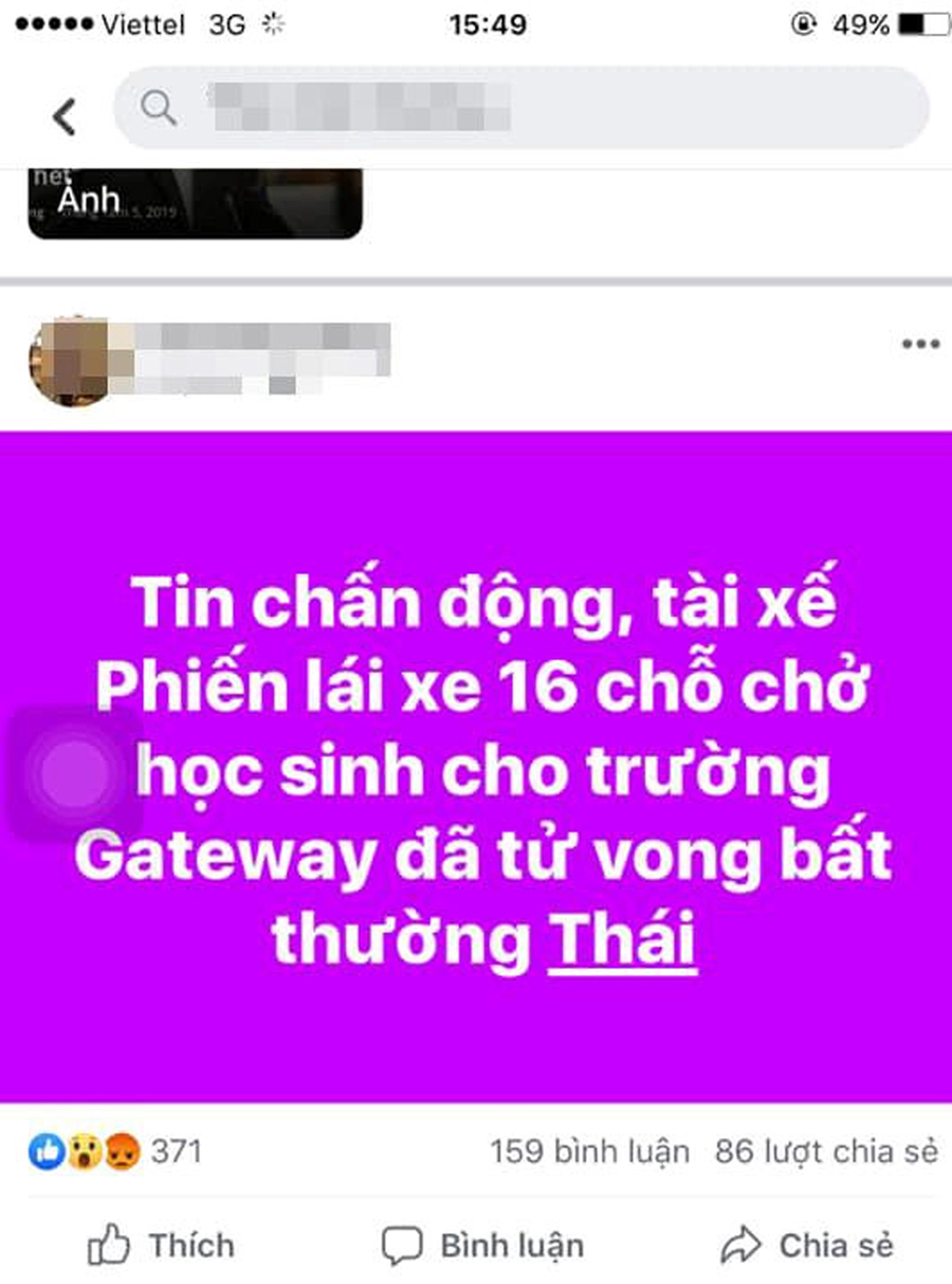 Nội dung thông tin thất thiệt được chia sẻ trên mạng xã hội