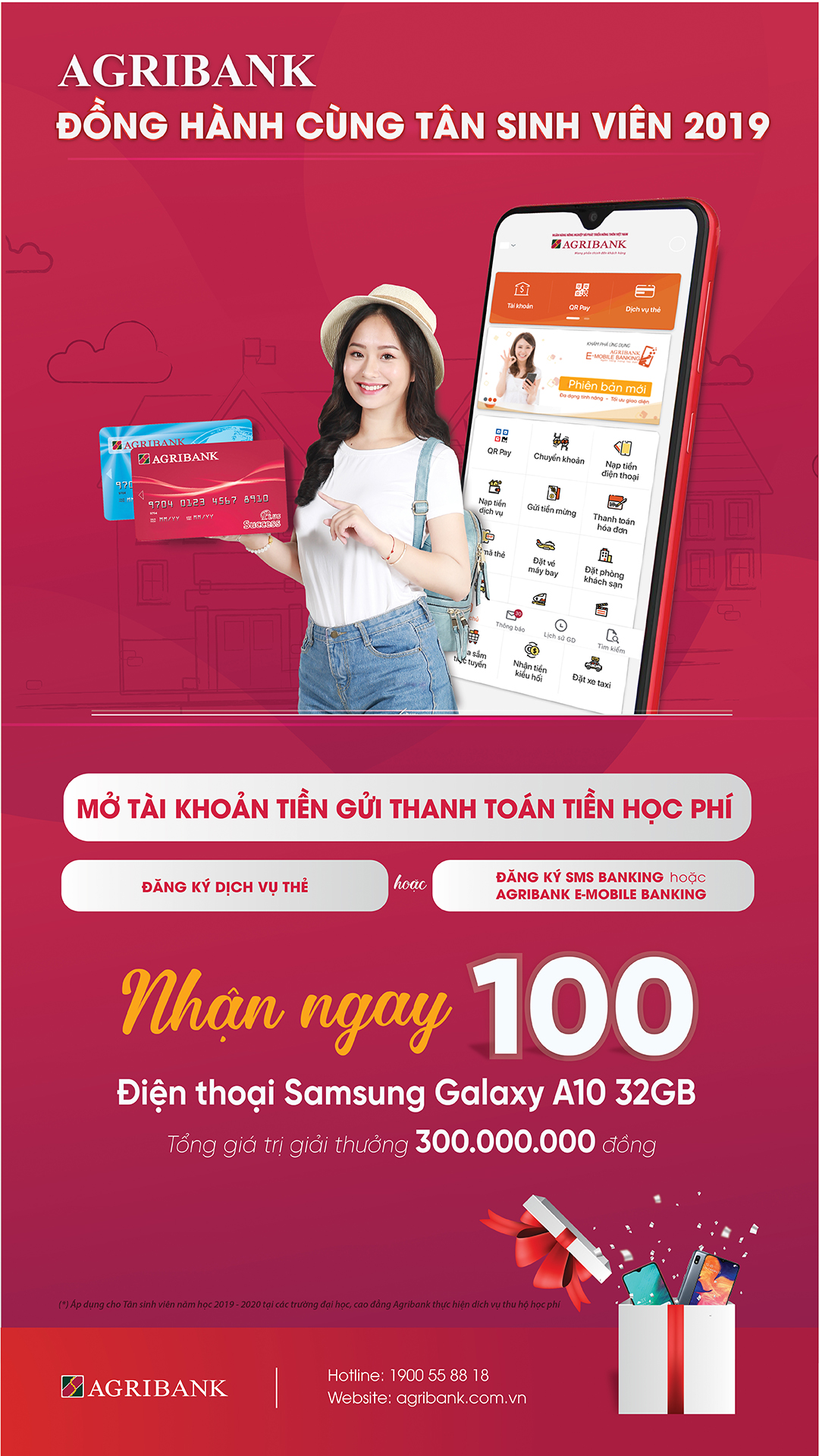 Agribank đồng hành cùng Tân sinh viên 2019