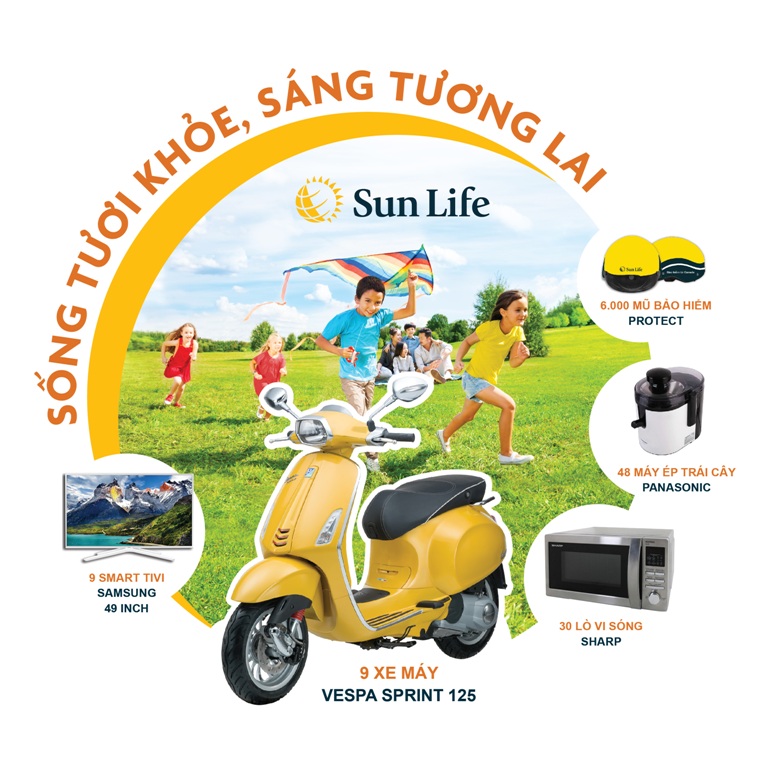 Các giải thưởng giá trị từ chương trình gồm: xe máy Vespa Sprint 125, TV Samsung, Lò vi sóng Sharp và máy ép trái cây Panasonic