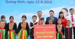 Trẻ em Quảng Ninh đón nhận ngôi trường mới từ Chủ tịch Quốc hội và Quỹ sữa Vươn cao Việt Nam