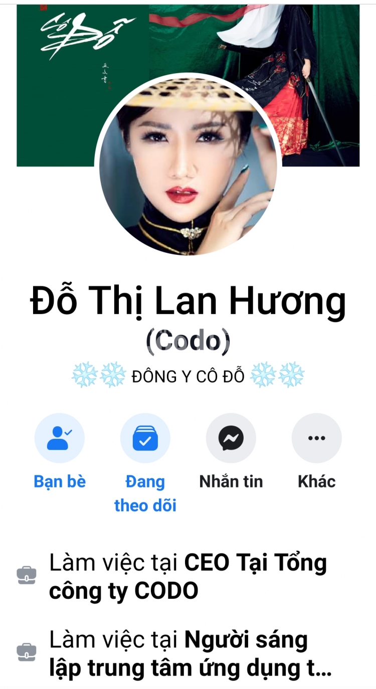 Tài khoản Facebook của Boss Đỗ Thị Lan Hương