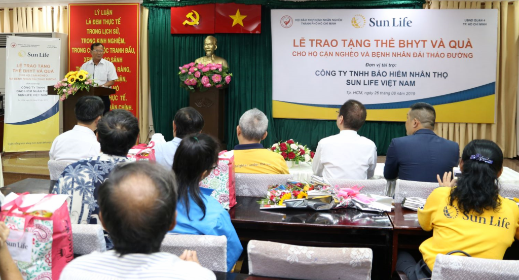 Đại diện Lãnh đạo Hội Bảo trợ Bệnh nhân nghèo TP Hồ Chí Minh phát biểu tại sự kiện