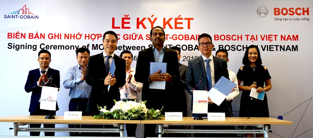 Saint-Gobain Việt Nam và Bosch ký kết thành công biên bản ghi nhớ hợp tác