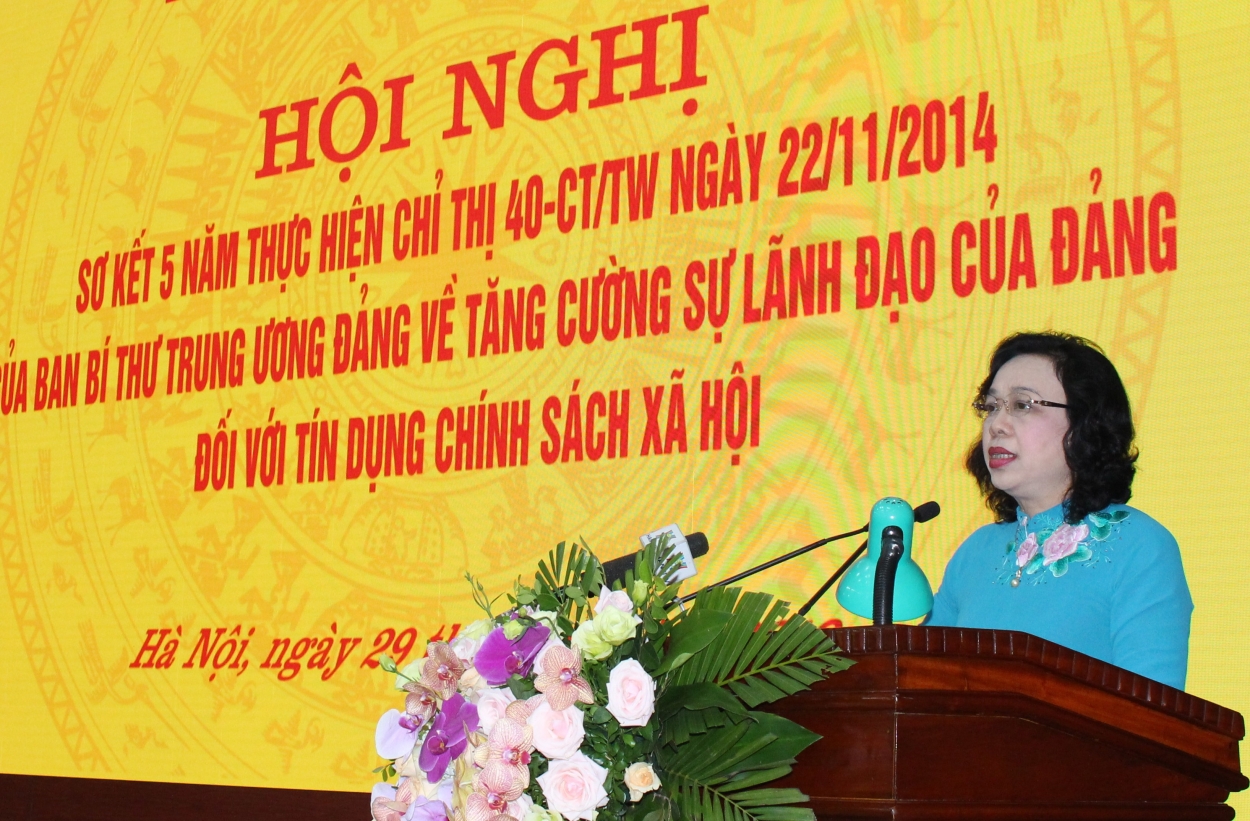 Phó Bí thư Thường trực Thành ủy Hà Nội Ngô Thị Thanh Hằng phát biểu tại Hội nghị