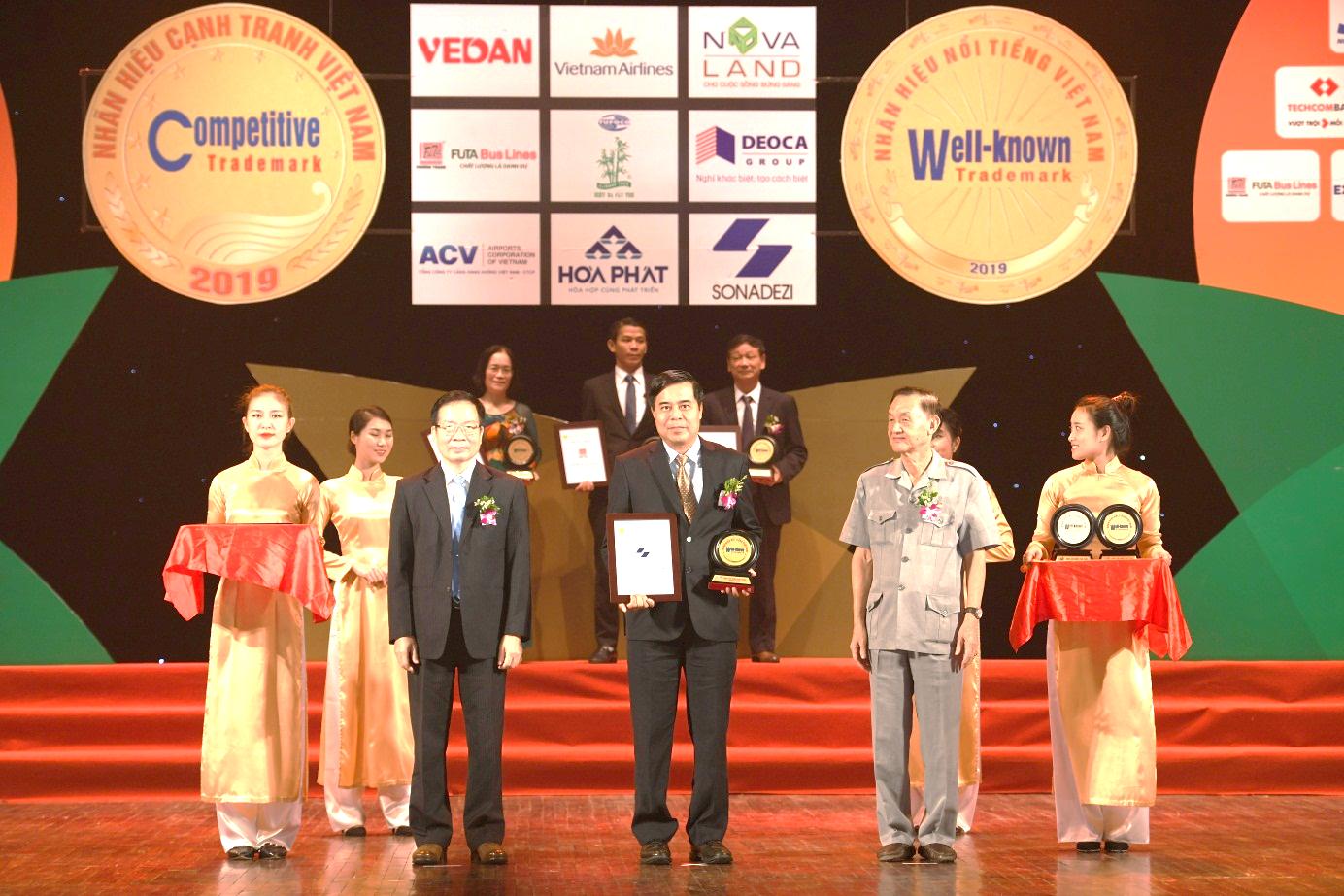 Tổng công ty Sonadezi đạt Top 50 Nhãn hiệu nổi tiếng Việt Nam