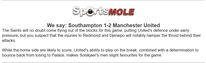 Dự đoán Southampton vs MU (18h30 31/8) bởi Leo Nieboer