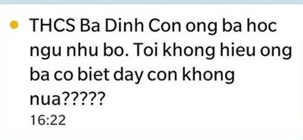 Thủ phạm gửi tin nhắn Con ông bà học ngu như bò bị bắt