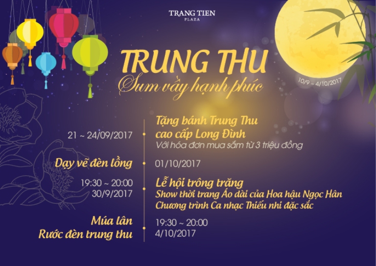 Trung thu sum vầy hạnh phúc cùng Tràng Tiền Plaza