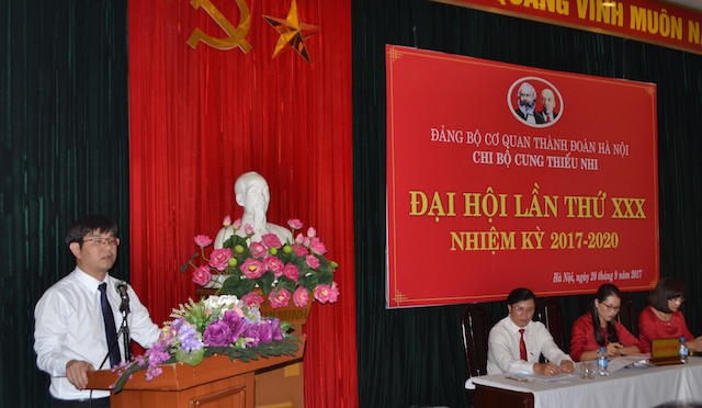 Đồng chí Dương Việt Hà tái đắc cử Bí thư Chi bộ Cung Thiếu nhi Hà Nội