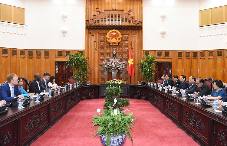 Thủ tướng Nguyễn Xuân Phúc tiếp Giám đốc WB tại Việt Nam