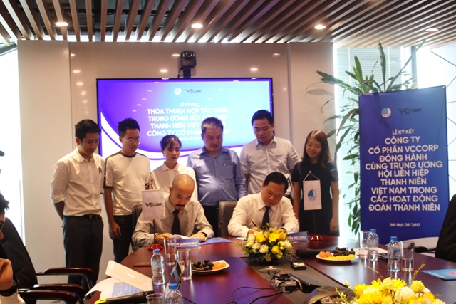VCCorp ký thỏa thuận đồng hành cùng Hội Liên hiệp Thanh niên Việt Nam