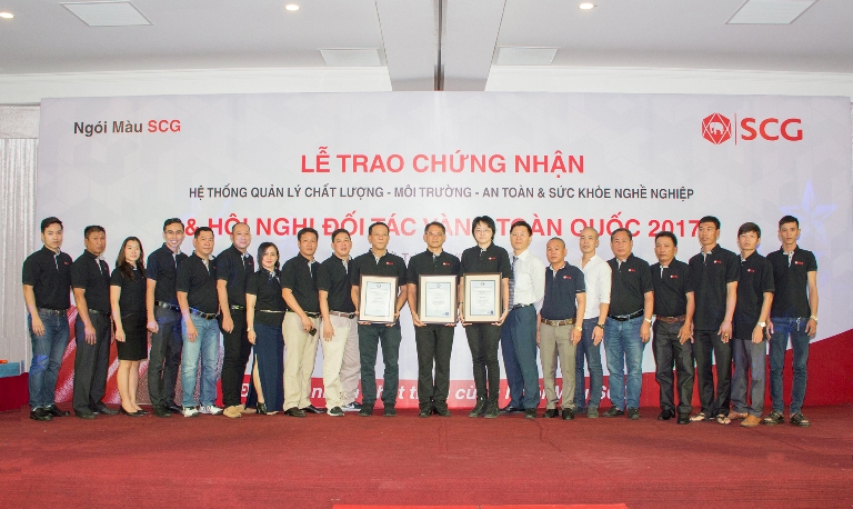 Cty TNHH Ngói bê tông SCG (Việt Nam) đạt đồng bộ 3 chứng nhận quốc tế mới nhất về hệ thống quản lý