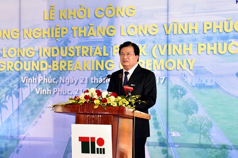Phó Thủ tướng Trịnh Đình Dũng dự lễ khởi công Khu công nghiệp Thăng Long-Vĩnh Phúc