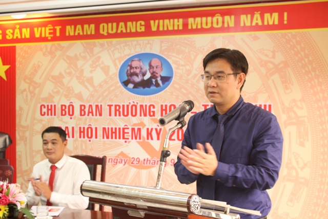 Đồng chí Nguyễn Đình Khuê trúng cử chức Bí thư Chi bộ ban Trường học – Thiếu nhi Thành đoàn